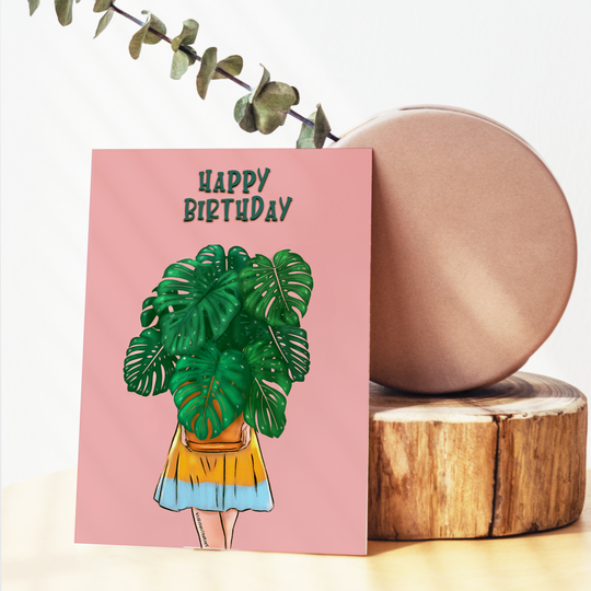 wenskaart monstera