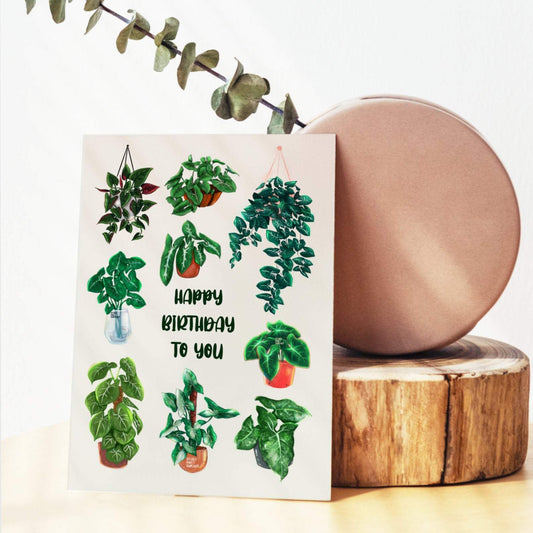 Kaart - Happy Birthday Syngonium Lover