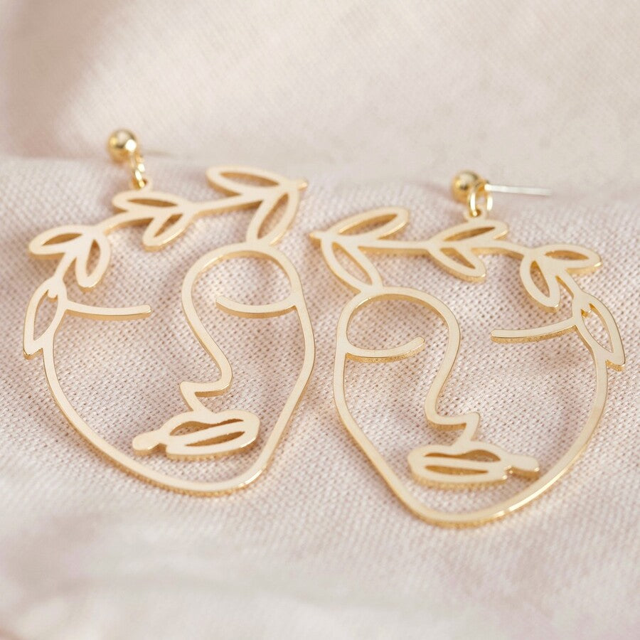 Laurel Leaf Oorringen - Goud