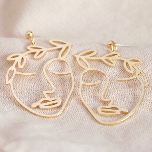 Laurel Leaf Oorringen - Goud