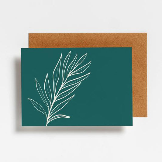 Kaartje - Blad Groen