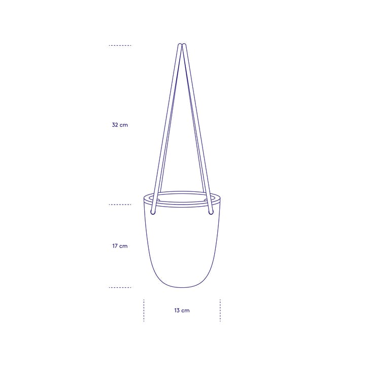 Hanging Planter Medium - Blue