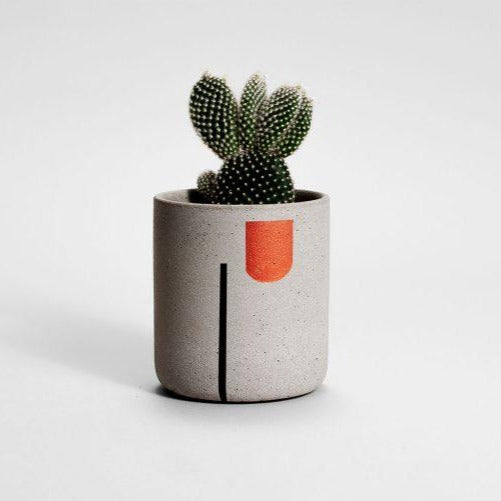 Medio Kaars/Pot - Koper & Zwart