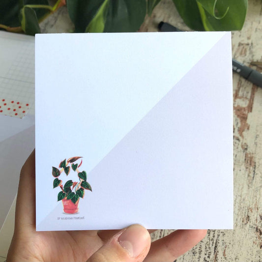 Notitieblokje - Philodendron Micans