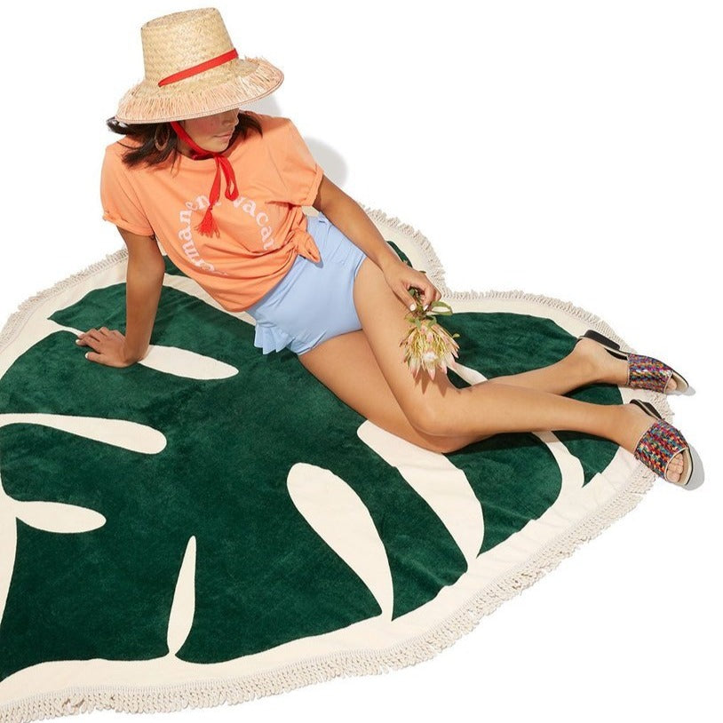 Monstera Strandhanddoek