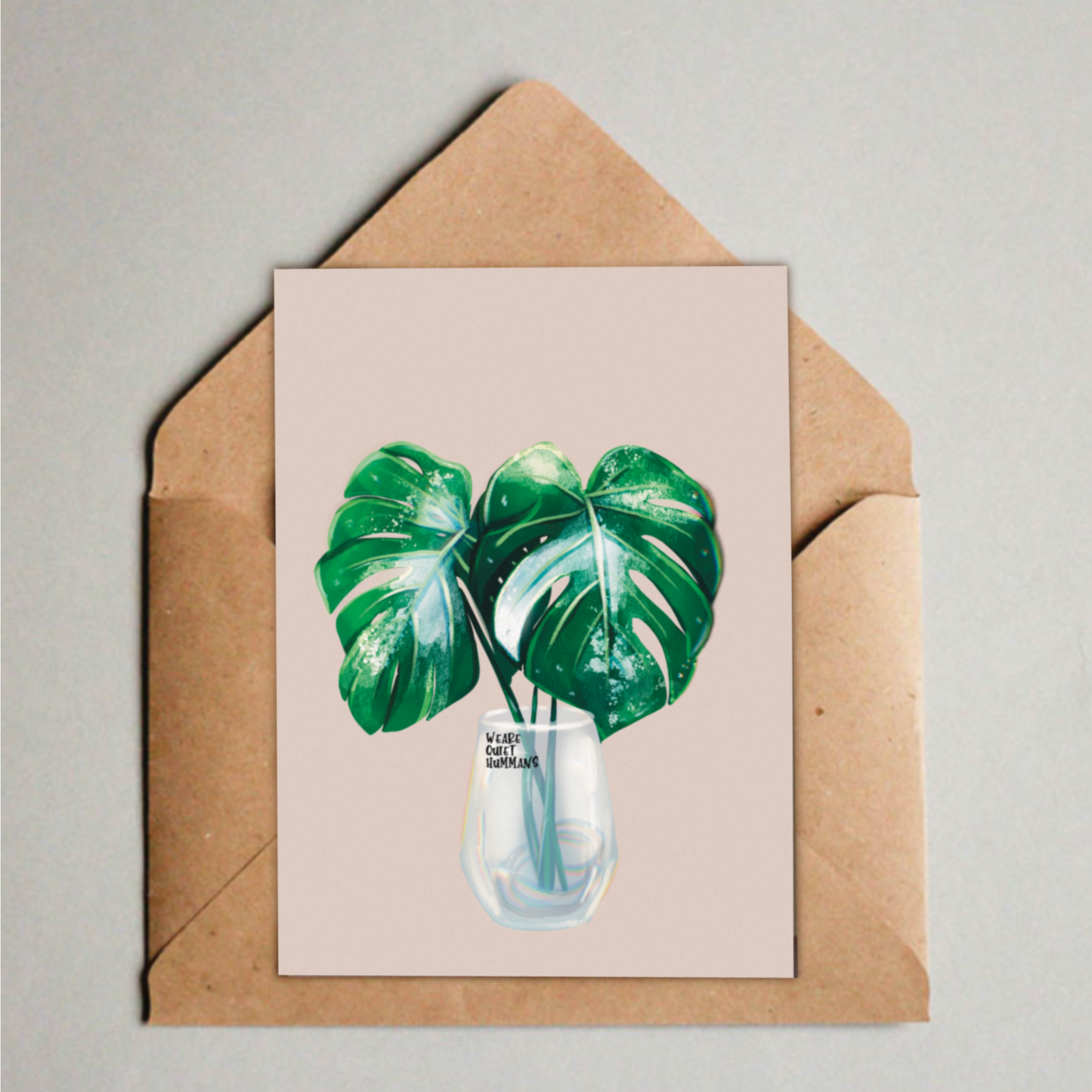 Postcard - Monstera Variegata