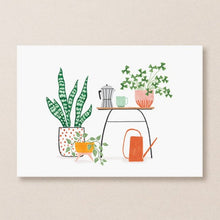 Load image into Gallery viewer, Postcard - Plants and Coffee
