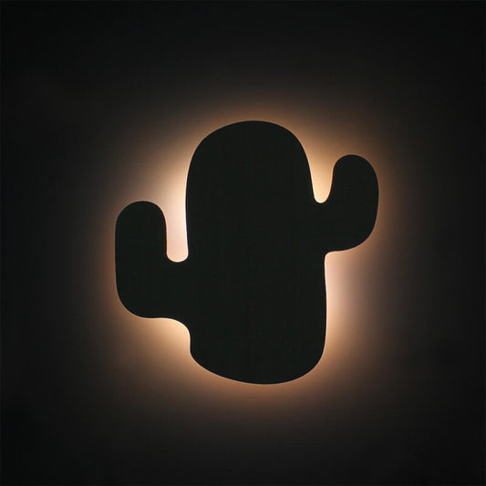 lamp cactus muur hout wall wood