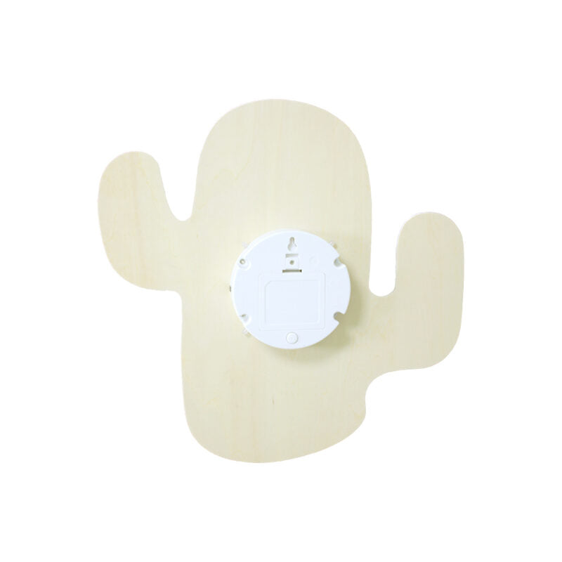 Houten Muurlamp Cactus