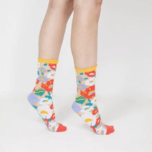 Load image into Gallery viewer, Flower Garden Socks - Yellow
