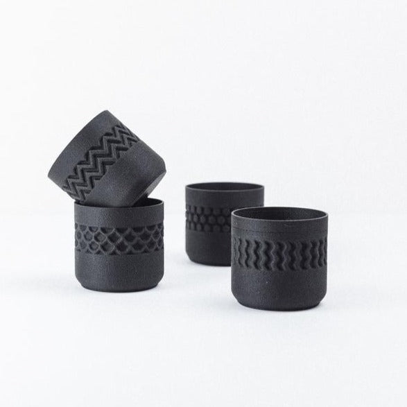Potjes Set - Stamp Zwart
