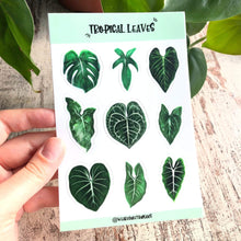 Load image into Gallery viewer, Sticker Sheet - Tropical Leaves
