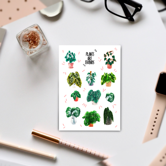 Stickervel - Plants Are Friends