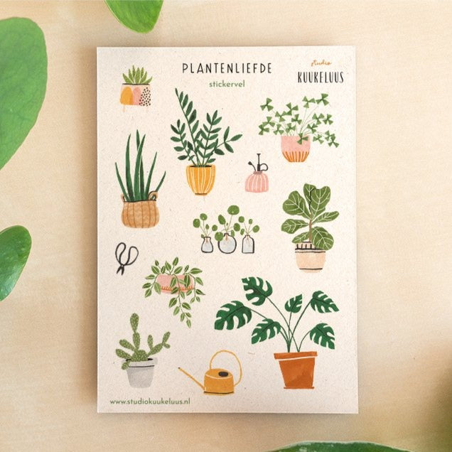 Stickervel - Plantenliefde