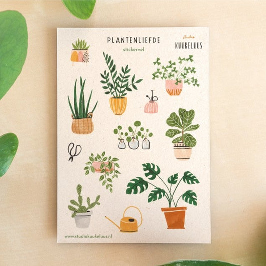 Stickervel - Plantenliefde