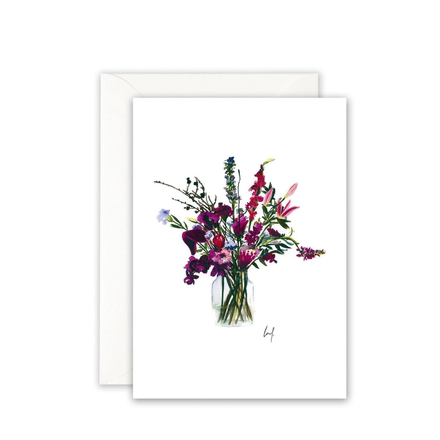 Kaart - Violet Bloemen