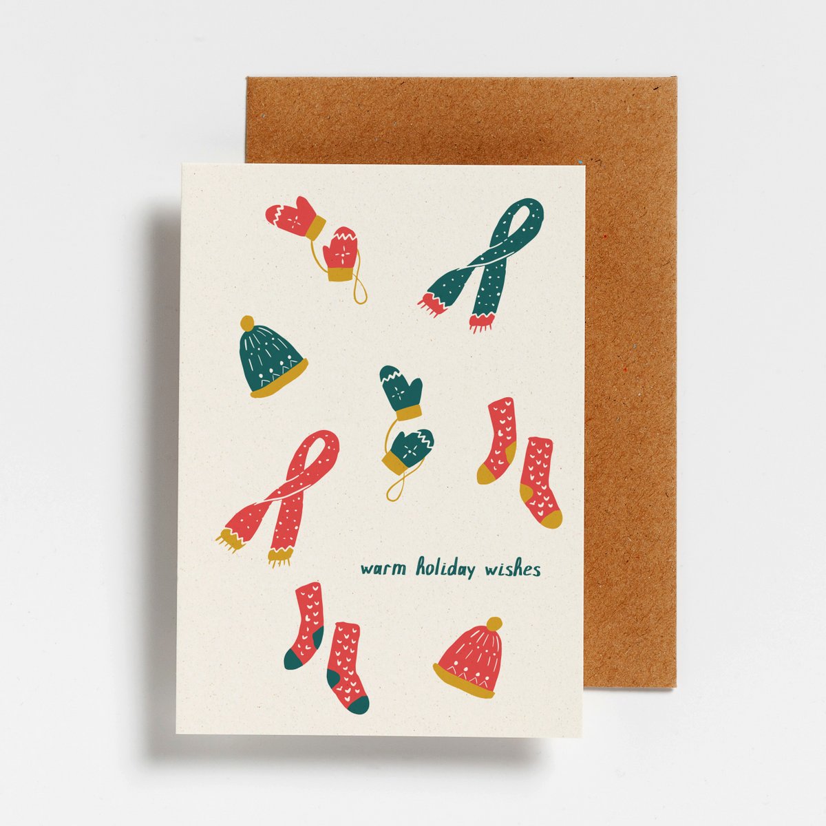 Kaartjes Set - 12 Warm Wishes EN